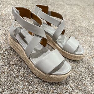 Franco Sarto Light Gray Espadrille Sandals